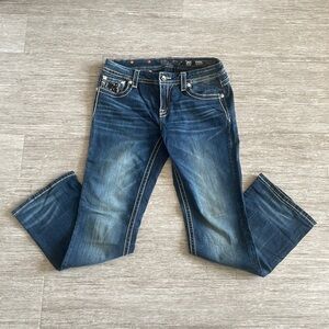 Miss Me Dark Wash Sequins Jeans